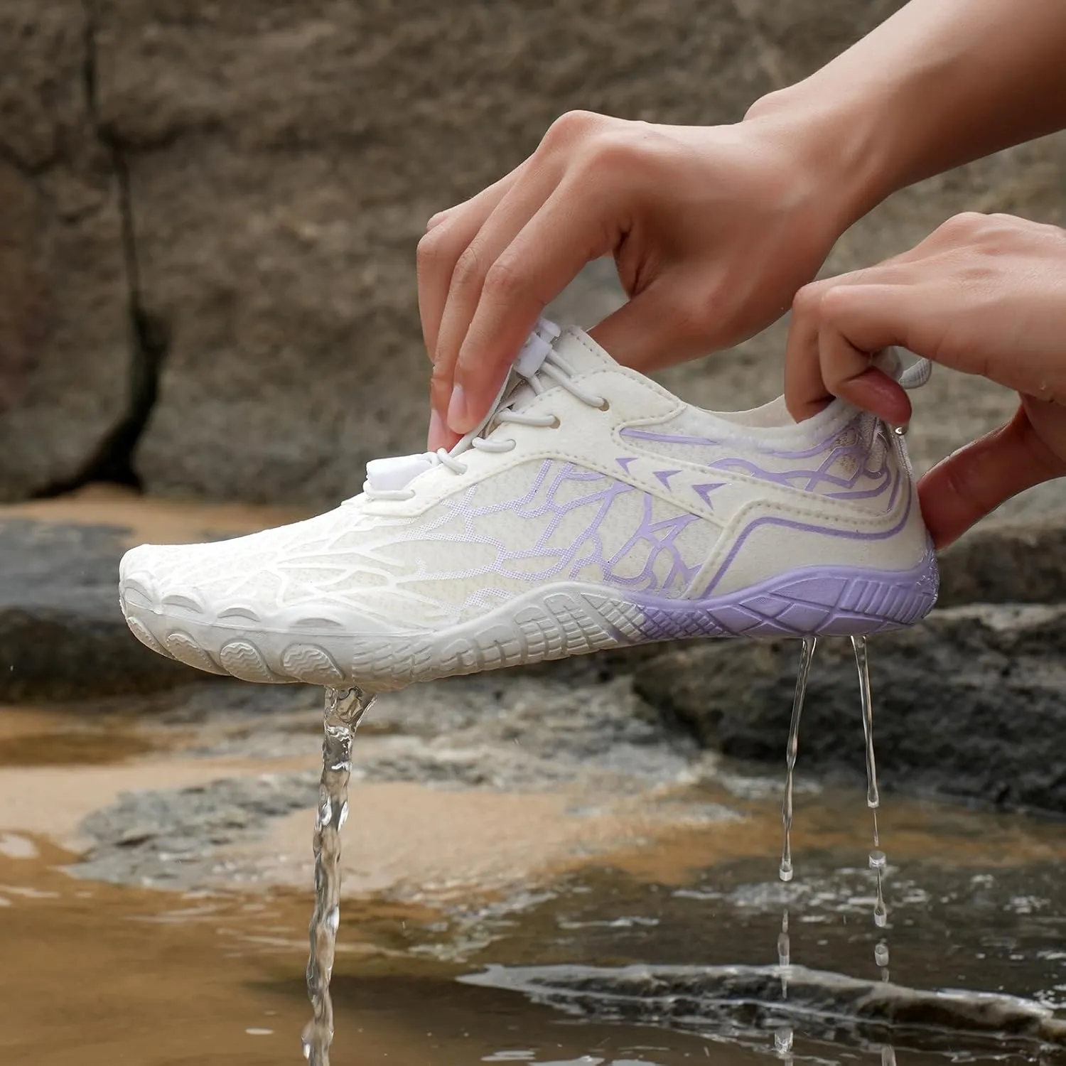 Hike Barefoot Shoes Women Wide Toe Box Healthy & Non-Slip, Unisex Outdoor Hiking Footwear