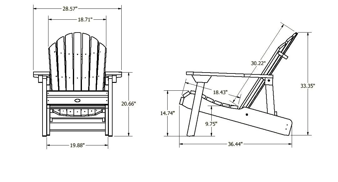 Horizon Folding & Reclining Adirondack Chair