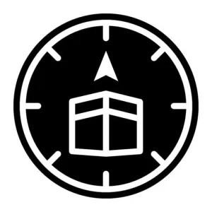 Islamic Compass Glyph Icon