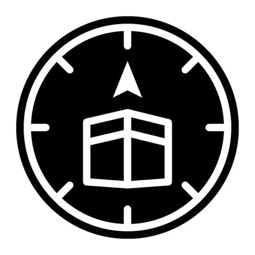Islamic Compass Glyph Icon