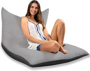 Jaxx Finster Lounge Chair Outdoor Bean Bag, Granite