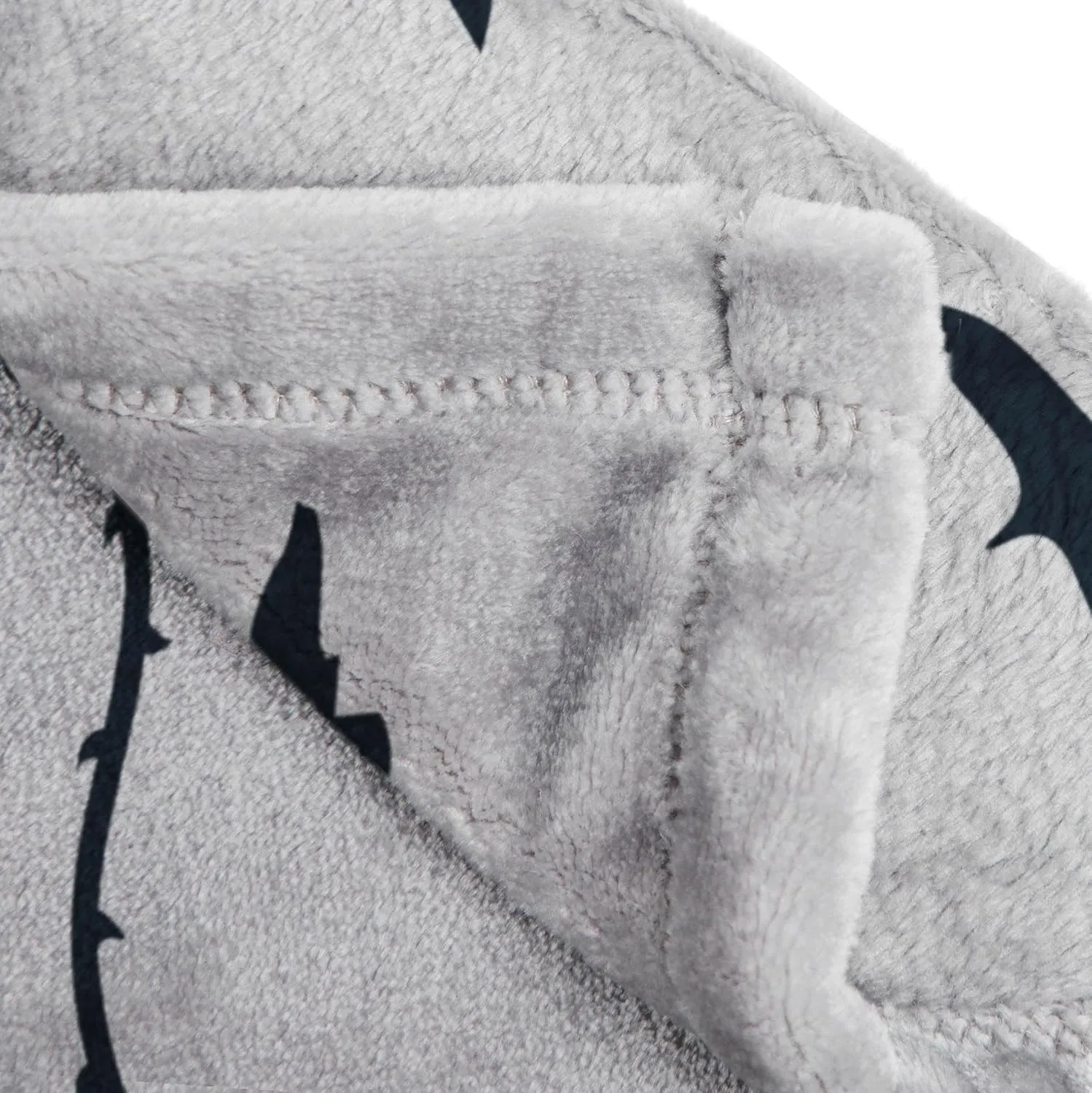 Jay Franco Wednesday Addams Plush Throw Blanket - Measures 50 x 70 Inches, Black & White Gothic - Super Soft Lightweight Fleece Kids Bedding