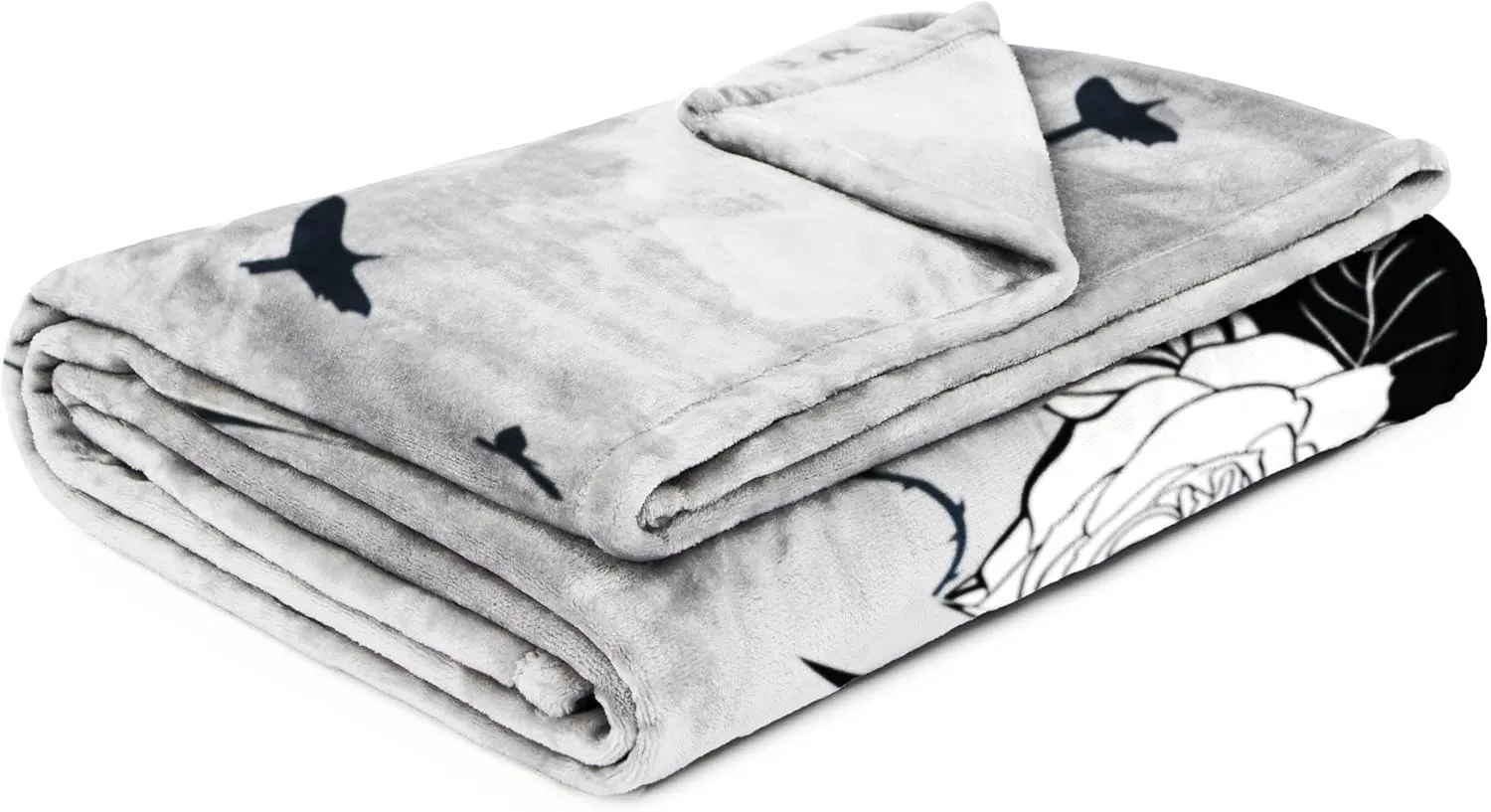 Jay Franco Wednesday Addams Plush Throw Blanket - Measures 50 x 70 Inches, Black & White Gothic - Super Soft Lightweight Fleece Kids Bedding