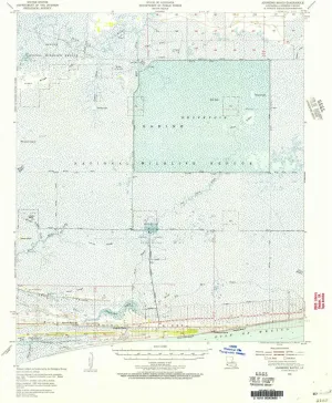 Johnsons Bayou LA topo map, 1:62500 Scale, 15 X 15 Minute, Historical, 1955, Updated 1956, 21.8 x 17.9 in