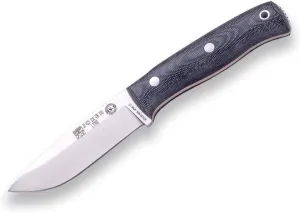 Joker Survival Knife Lynx CM111-K, micarta Canvas Handle with red Separator, 4.13 inches Blade of Böhler N695, Kydex Sheath, Tool for Fishing, Hunting, Camping and Hiking