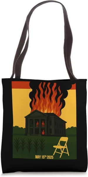 Juneteenth Folding Chair Antebellum Nottaway Plantation RBG Tote Bag