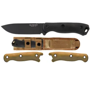 KA-BAR BK16 Short Becker Drop Point Fixed 4.375″ Carbon Steel Blade, Zytel Handles, Cordura Sheath, Made in USA