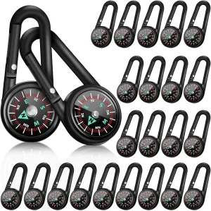 Kanayu Magnetic Compass Keychain Small Pocket Mini Compass Survival Hiking for Adults Camping Backpacking Accessory