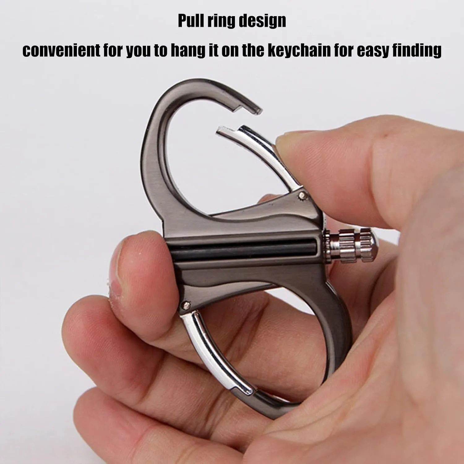 Keychain Lighter, Keychain Match Lighter Can Be Filled with Kerosene, Friction-Type Outdoor Emergency Matches