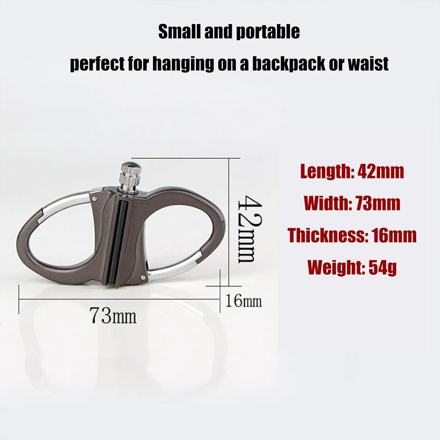 Keychain Lighter, Keychain Match Lighter Can Be Filled with Kerosene, Friction-Type Outdoor Emergency Matches