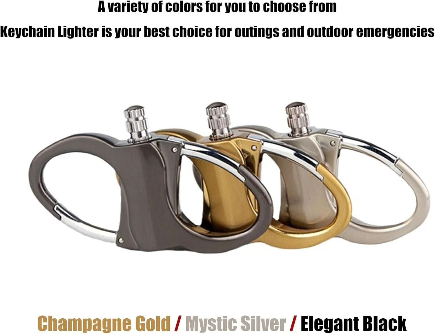 Keychain Lighter, Keychain Match Lighter Can Be Filled with Kerosene, Friction-Type Outdoor Emergency Matches