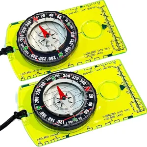 Kid-Friendly Orienteering Compass Set in Green!