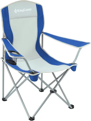 KingCamp Lightweight Camping Chair Folding Chairs for Outside Bag Chairs for Adults Outdoor Portable Quad Chair for Sports Hiking Fishing Picnic with Cup Holder