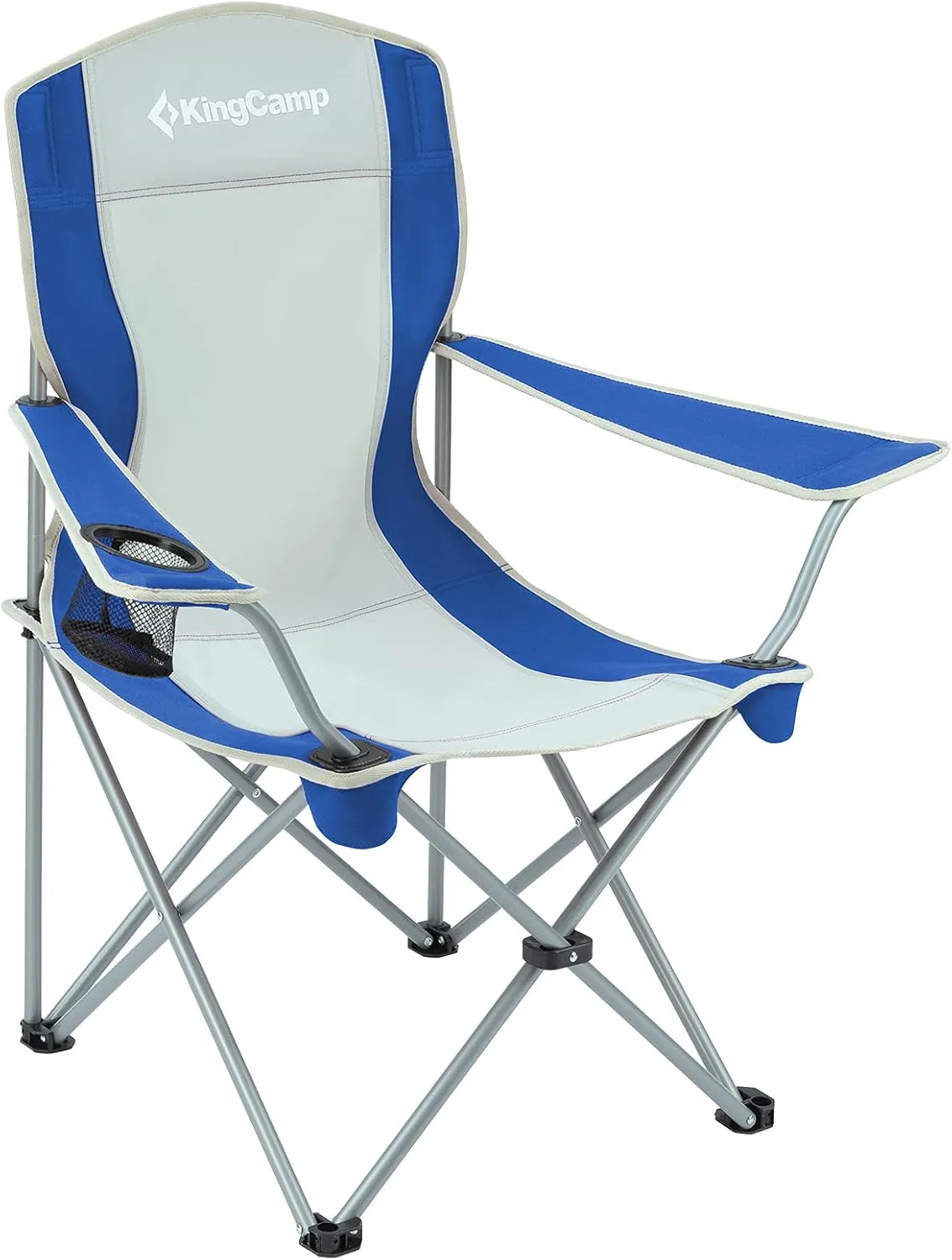KingCamp Lightweight Camping Chair Folding Chairs for Outside Bag Chairs for Adults Outdoor Portable Quad Chair for Sports Hiking Fishing Picnic with Cup Holder