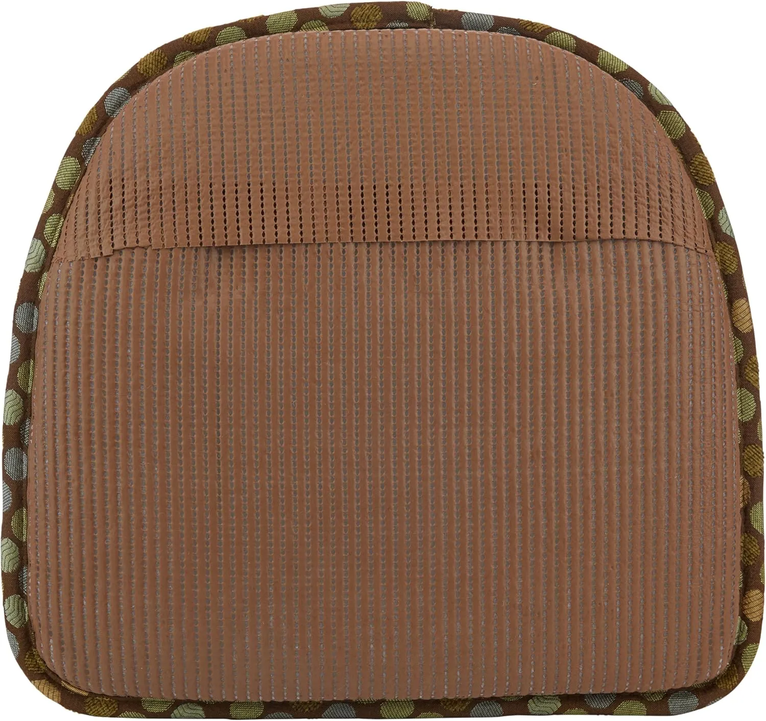 Klear Vu Raindrop The Gripper Non Slip Chair Cushions, Soft & Comfortable Seat Pad, Sitting Pillow for Kitchen, Dining or Office, 2 Count (Pack of 1), Dotty Brown