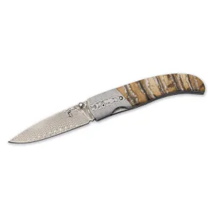 Knife, Sf Damascus Mammoth Fl