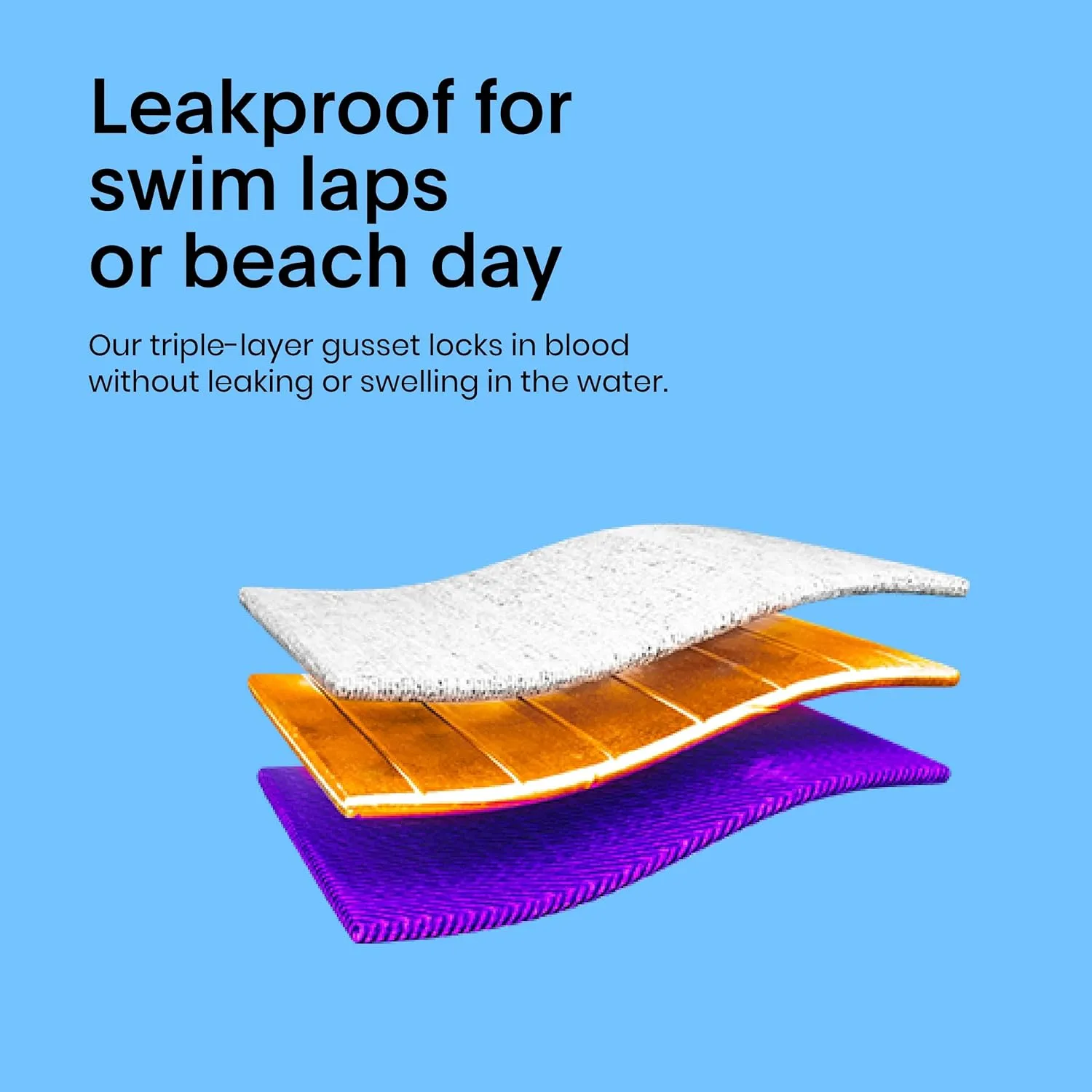 KNIX Kt Leakproof Teen Period Swim One-Piece, UPF 50  Fabric, Machine Washable