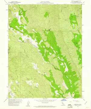 Knoxville CA topo map, 1:24000 Scale, 7.5 X 7.5 Minute, Historical, 1958, Updated 1961, 26.8 x 22 in