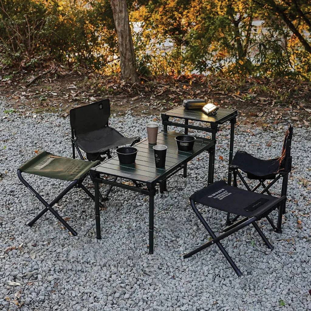KZM Field BBQ Chair Set of 2 - Khaki