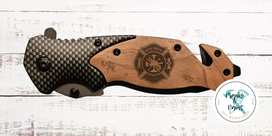 Laser Engraved Pocket Knife
