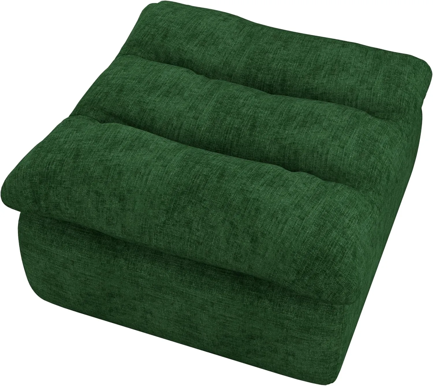 Lazy Floor Sofa Modern Armless and Backless Chair, Comfortable Accent Bean Bag Couch, for Living Room Bedroom Office, Green