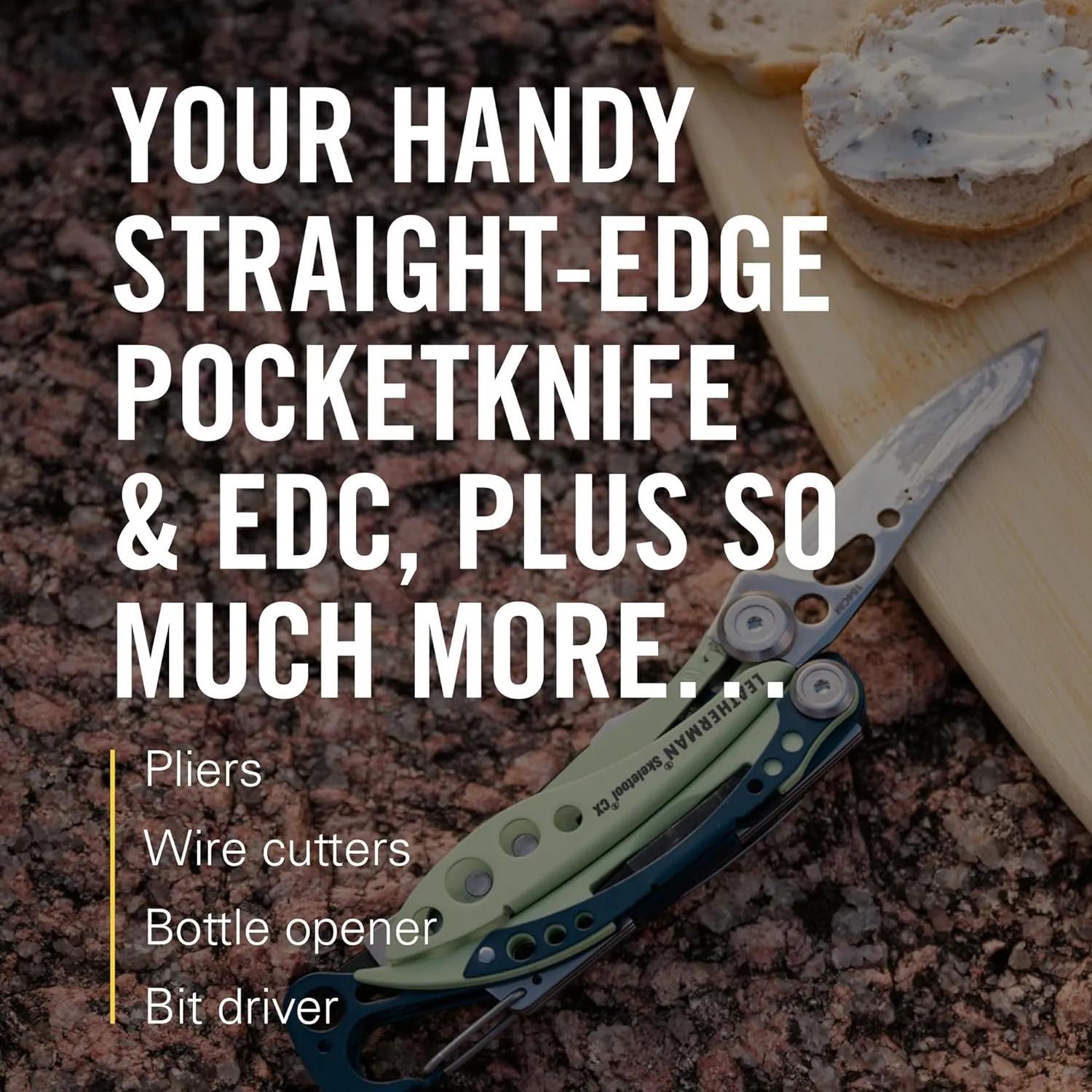 LEATHERMAN, Skeletool CX, 7-in-1 Lightweight, Minimalist Multi-Tool for Everyday Carry (EDC), Home, Garden & Outdoors, Nightshade Blue