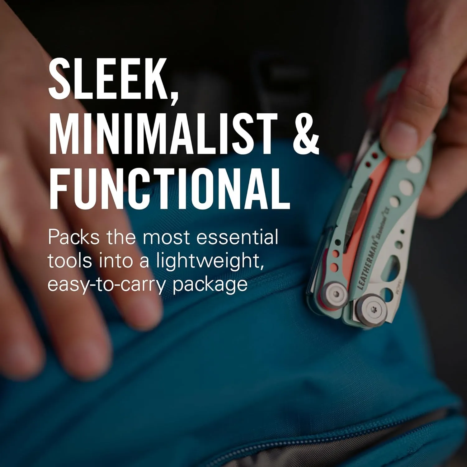 LEATHERMAN, Skeletool CX, 7-in-1 Lightweight, Minimalist Multi-Tool for Everyday Carry (EDC), Home, Garden & Outdoors, Nightshade Blue