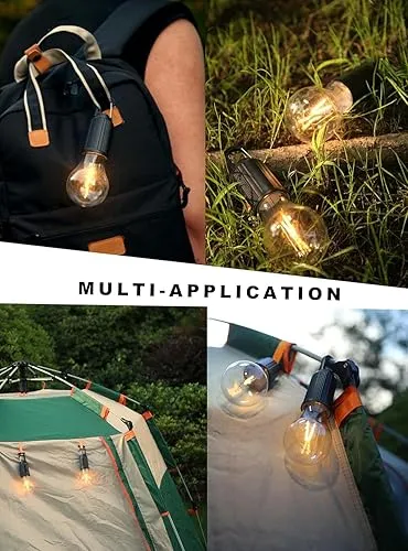 LED Camping Light Bulbs, USB Rechargeable, Portable with Hook ##9