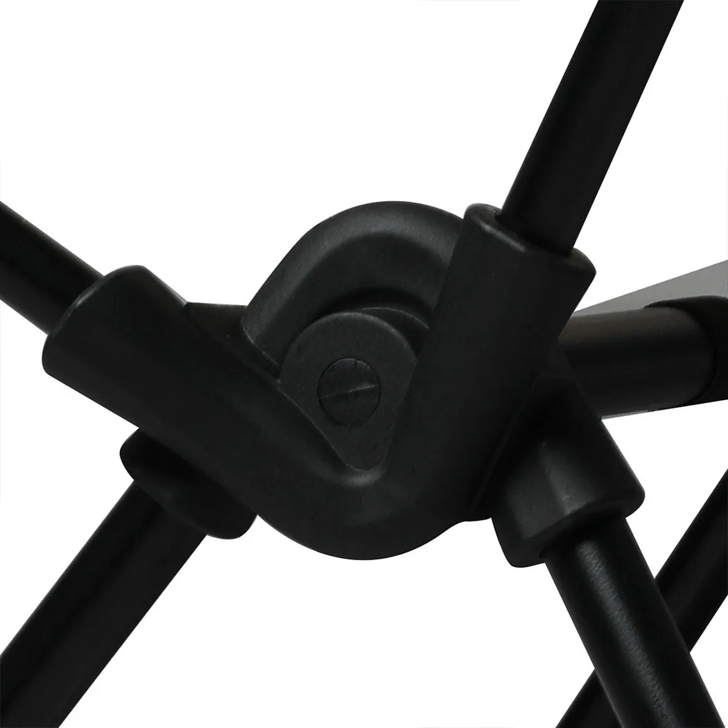 Levede Camping Chair Folding Outdoor Large Black-TAS_Rural