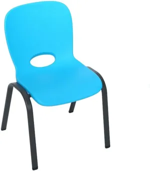 Lifetime 80472 Kids Stacking Chair (4 Pack), Glacier Blue