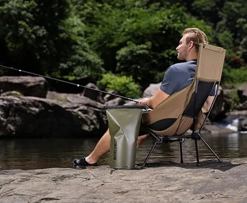 Lightweight Folding High Back Camping Chair with Head Support