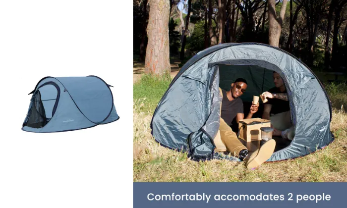 Lightweight Pop Up Tent   2x Outdoor Chairs Combo