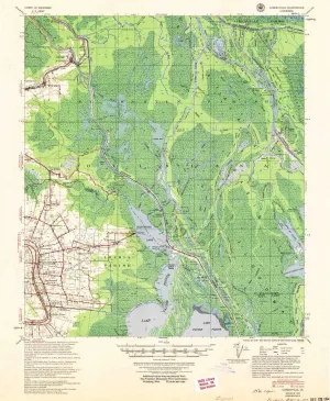 Loreauville LA topo map, 1:62500 Scale, 15 X 15 Minute, Historical, 1954, Updated 1954, 21.8 x 17.9 in