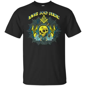Love And Pride Masonic Skull Square & Compass Freemasson