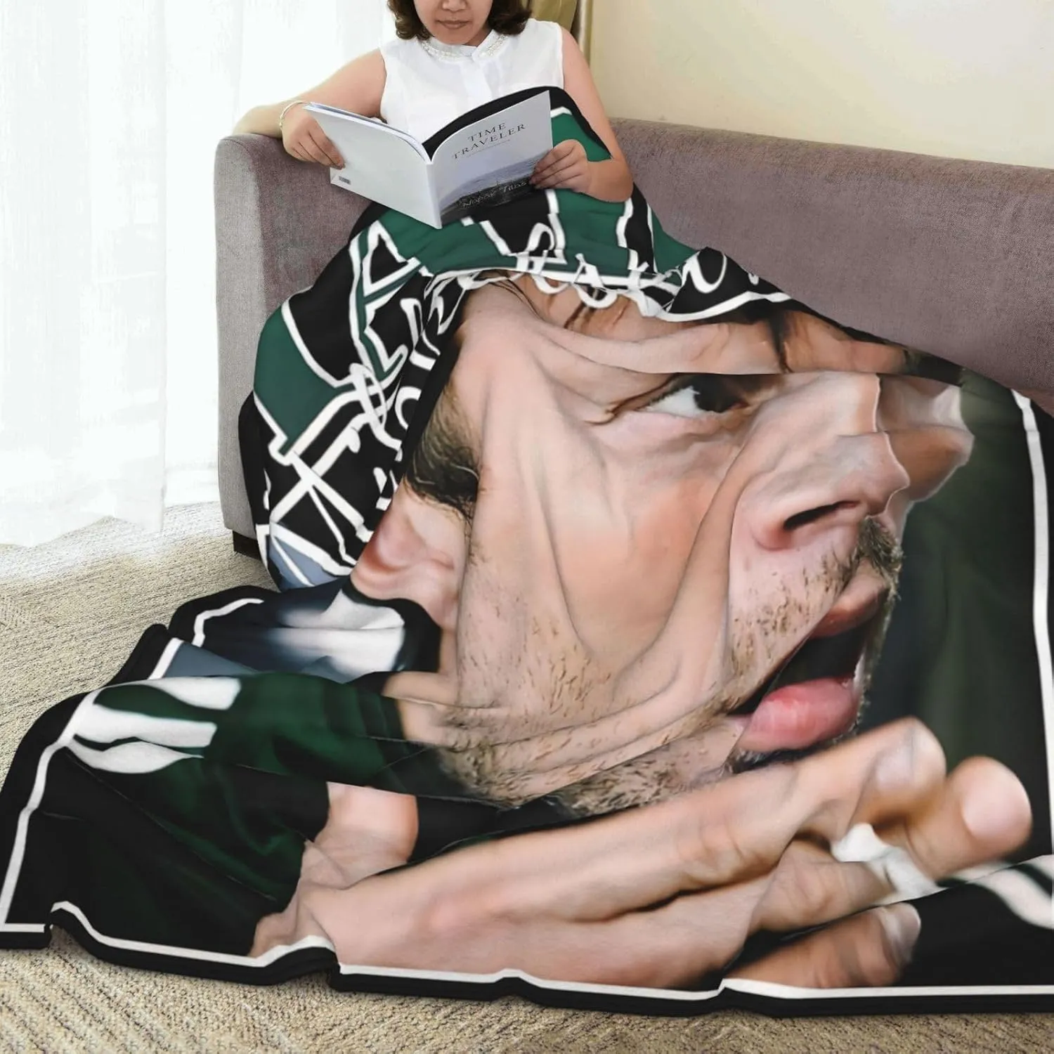 Mads Mikkelsen Blanket Flannel Fleece Printed Throw Blankets Ultra Soft Micro Warm Blanket for All Season Bedding Chair Sofa Couch Bed 50"x40"