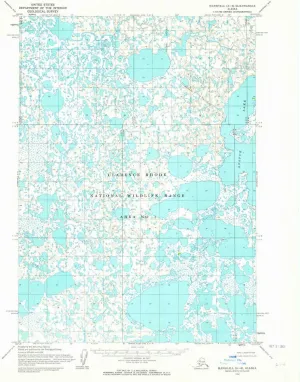 Marshall A 6 AK topo map, 1:63360 Scale, 15 X 15 Minute, Historical, 1954, Updated 1964, 20.8 x 17 in