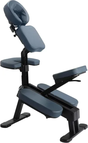 Master Massage Gymlane Portable Massage Chair-Ergonomically Designed with 2-Inch Foam Cushioning, Multiple Configurations, Supports up to 600lbs-Portable Tattoo Chair