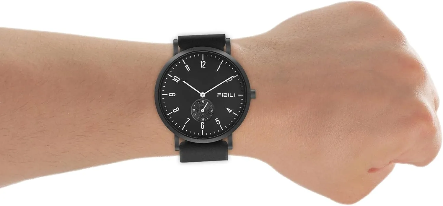 Mens Watches Minimalist Ultra Thin Waterproof Fashion Dressy Wrist Watch for Men Business Casual Luxury Quartz Analog Watch
