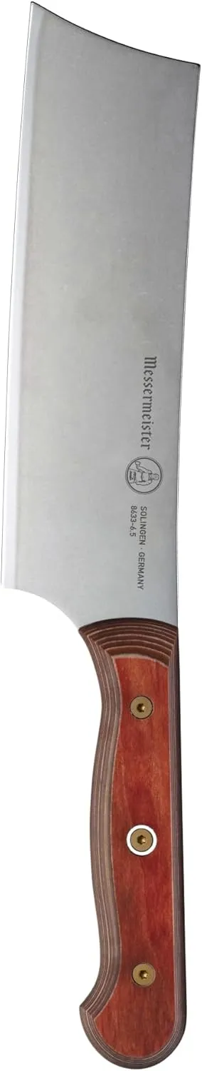 Messermeister Custom 6.5” Nakiri Knife, Terra Red - X50 German Stainless Steel - Rust Resistant & Easy to Maintain - Made in Solingen, Germany