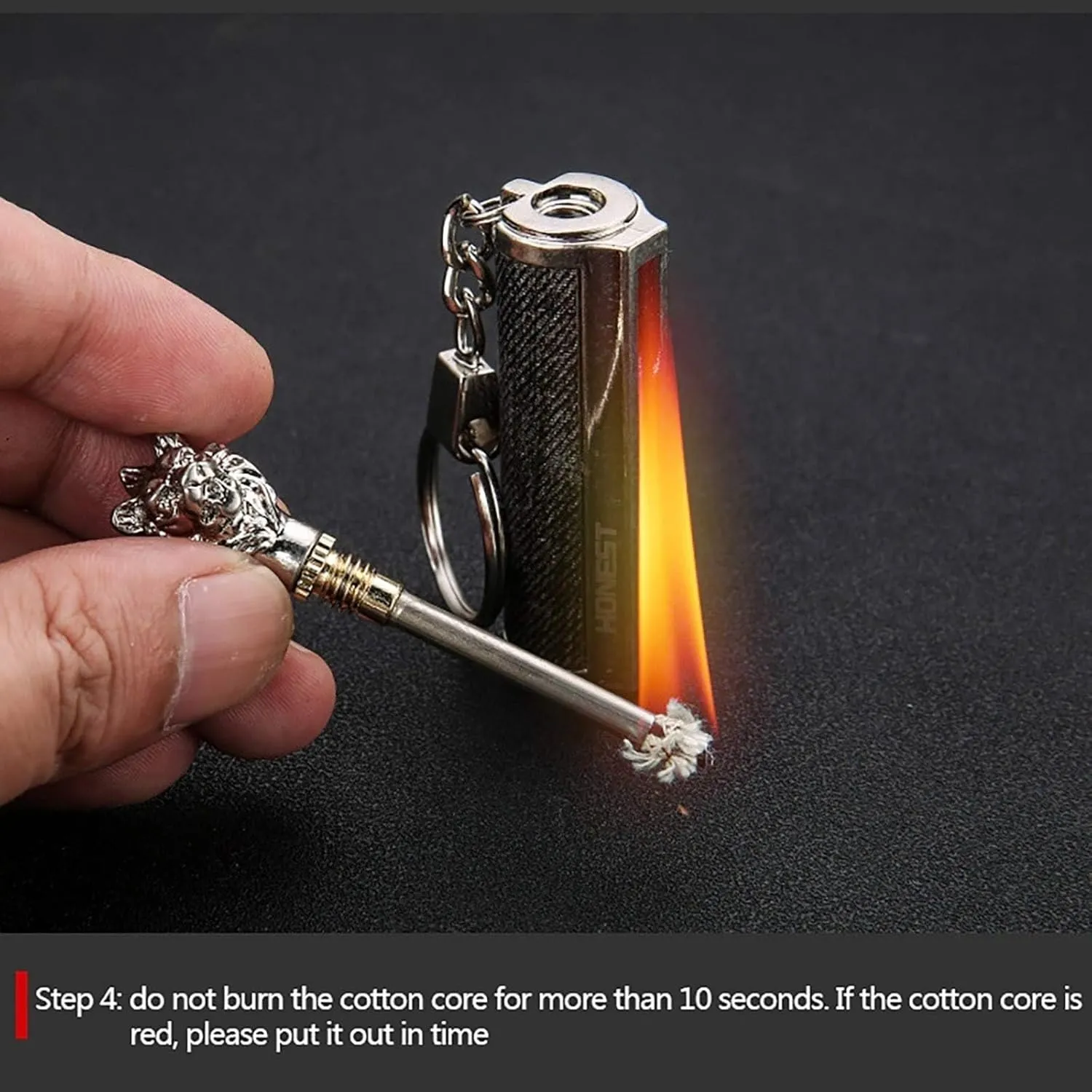 Metal lighters, Portable lighters, Kerosene lighters, Waterproof Kerosene lighters, Reusable lighters (Without Kerosene)(BrownA)
