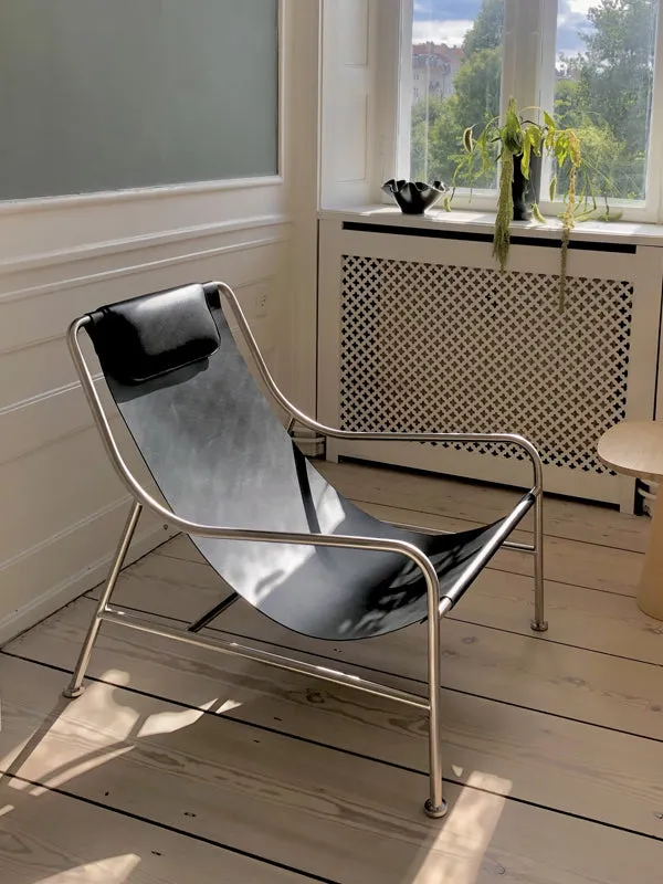 Minimalist Intdoor Living Room -Lisboa Chair in Leather - 2 Chairs
