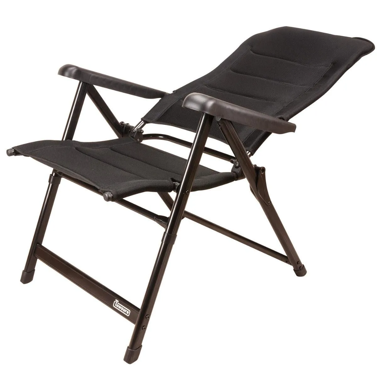 Monaco Reclining Padded High Back Camping Chair - Aluminium Frame