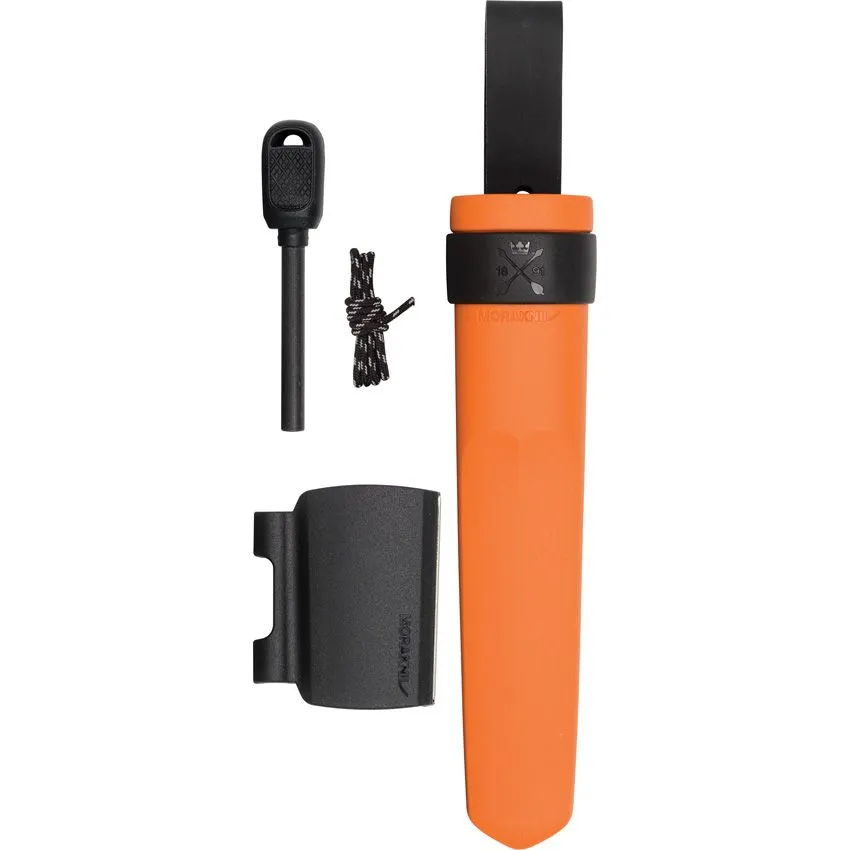 Morakniv Kansbol 4.3" Sandvik Fixed Blade Knife with Survival Kit - Burnt Orange 13913