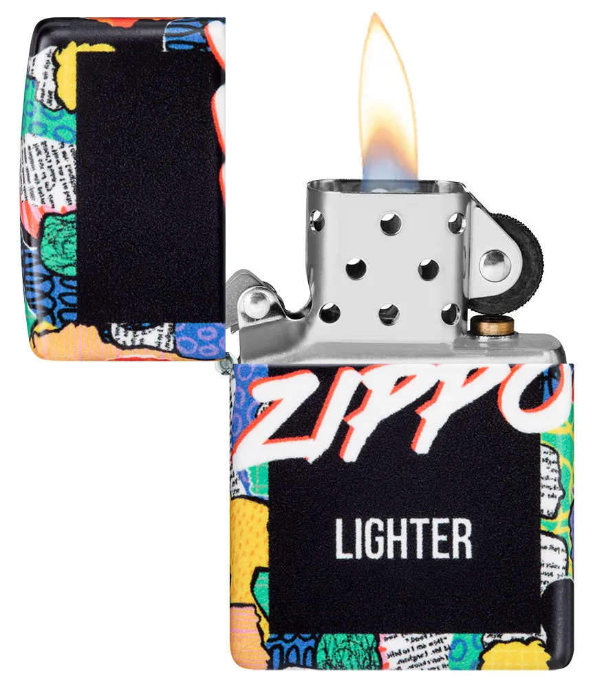 Motif Foule Zippo