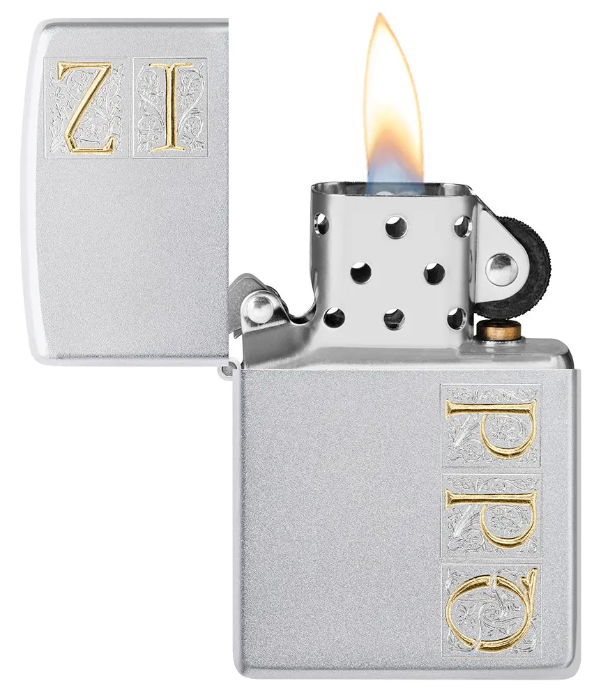 Motif Monogramme Zippo