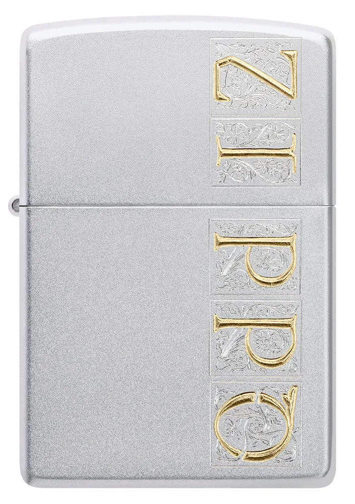 Motif Monogramme Zippo