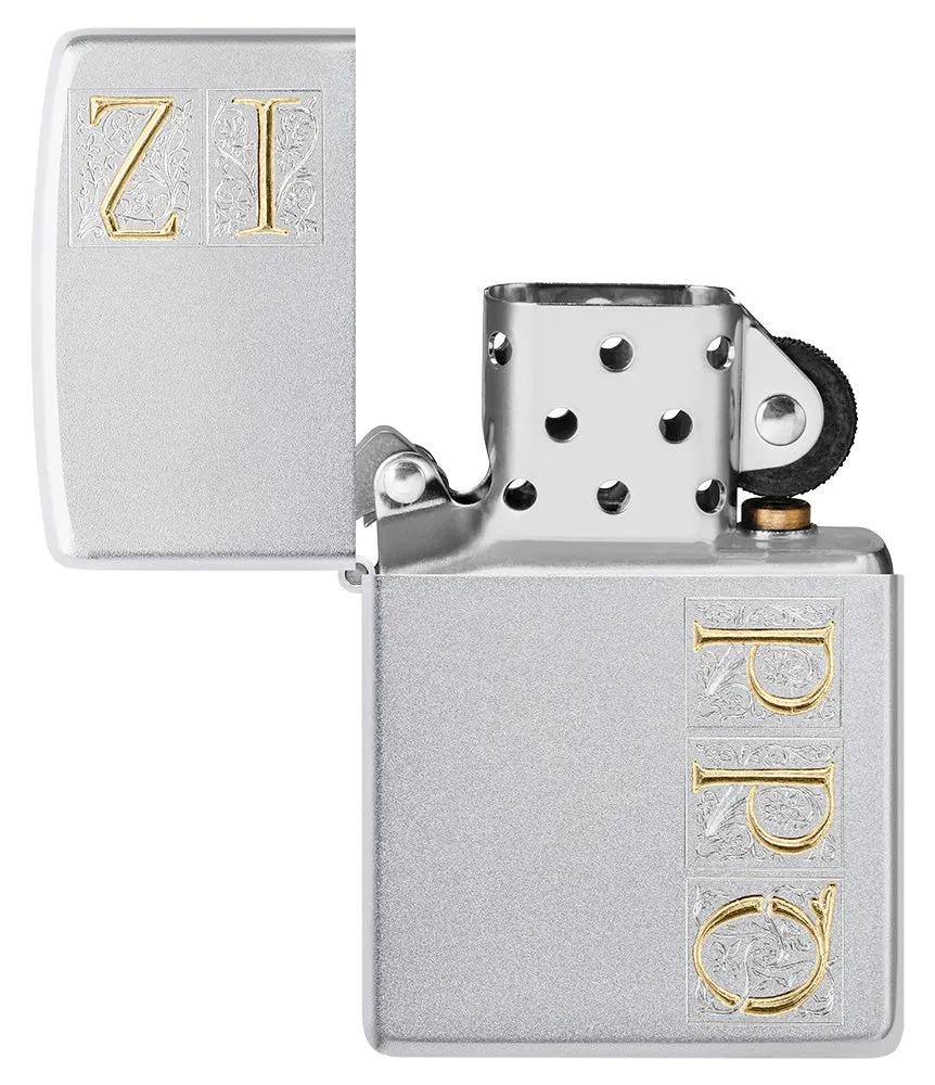 Motif Monogramme Zippo