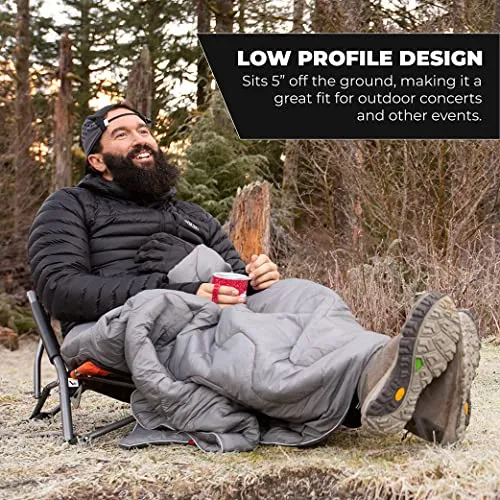 Mountain Tech Folding Camp Chair with Carry Bag for Camping,Beach,Picnic