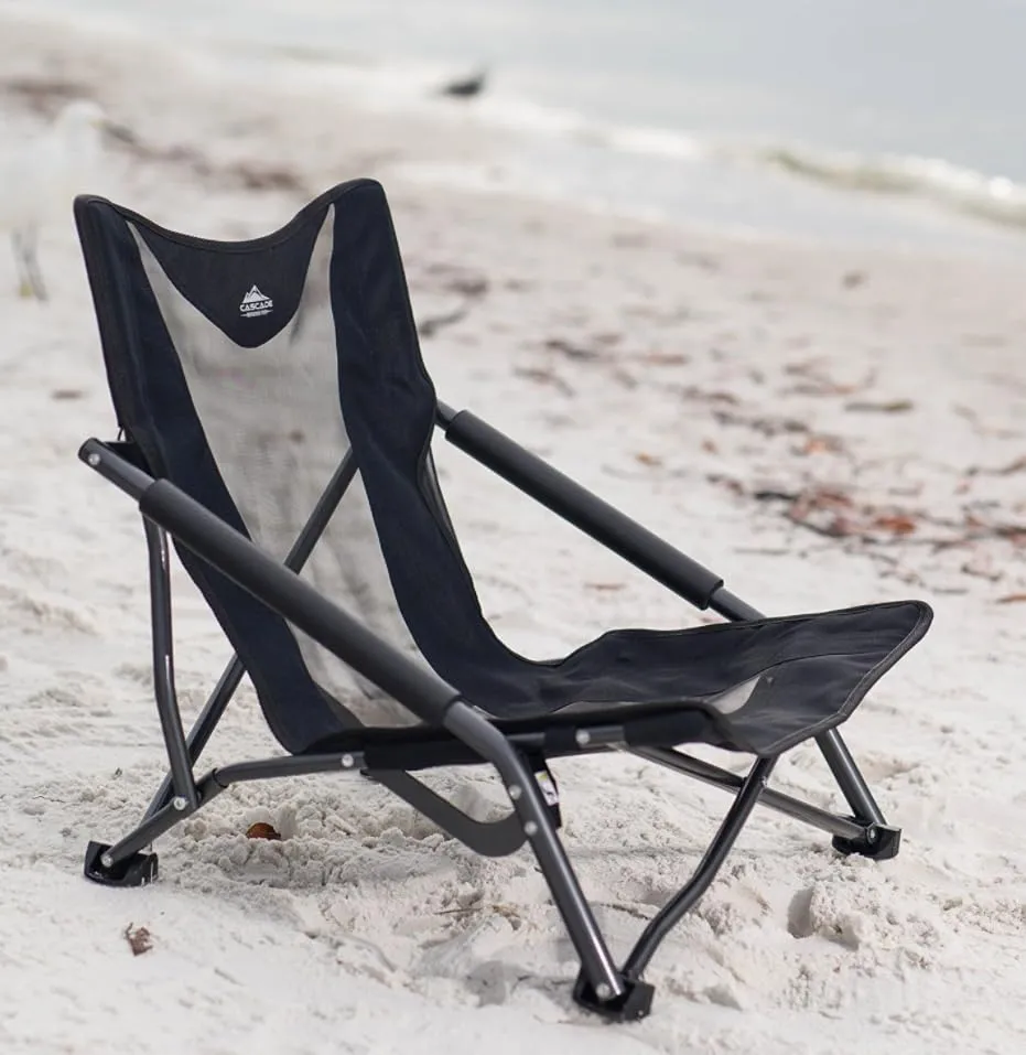 Mountain Tech Folding Camp Chair with Carry Bag for Camping,Beach,Picnic
