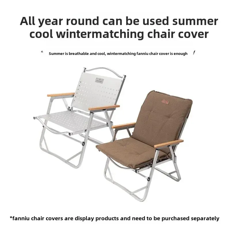 MOUNTAINHIKER New Portable Folding Camping Chairs Tourist Chairs PP/Plastic Wood&Aluminum Alloy Fishing Chairs Outdoor Furniture
